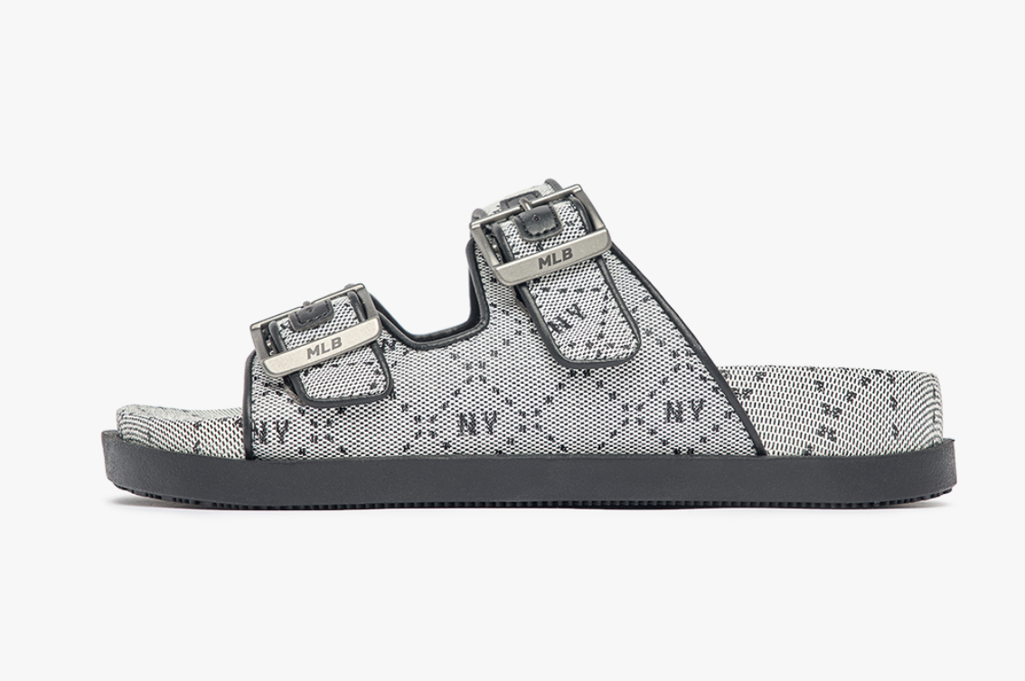 Dép quai ngang unisex Jacquard Diamond Monogram