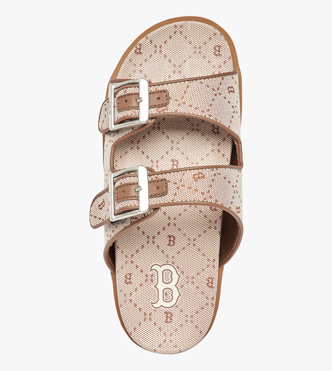 Dép quai ngang unisex Jacquard Diamond Monogram