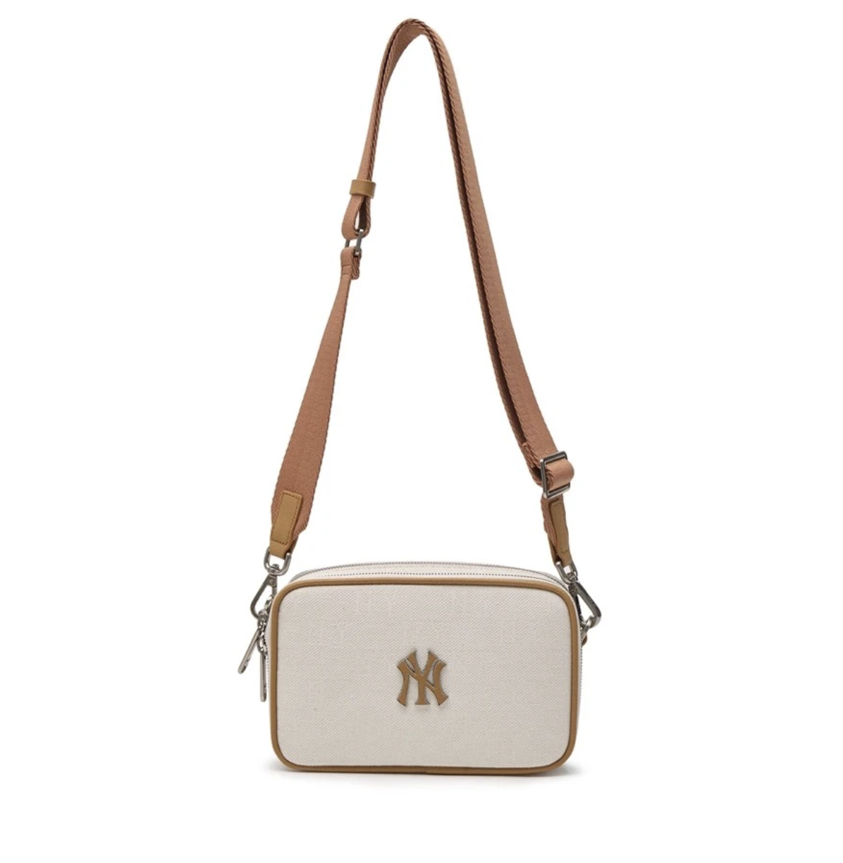 Túi MLB Monogram Jacquard Mini Cross Bag NY Cream 3ACRS014N 50CRD