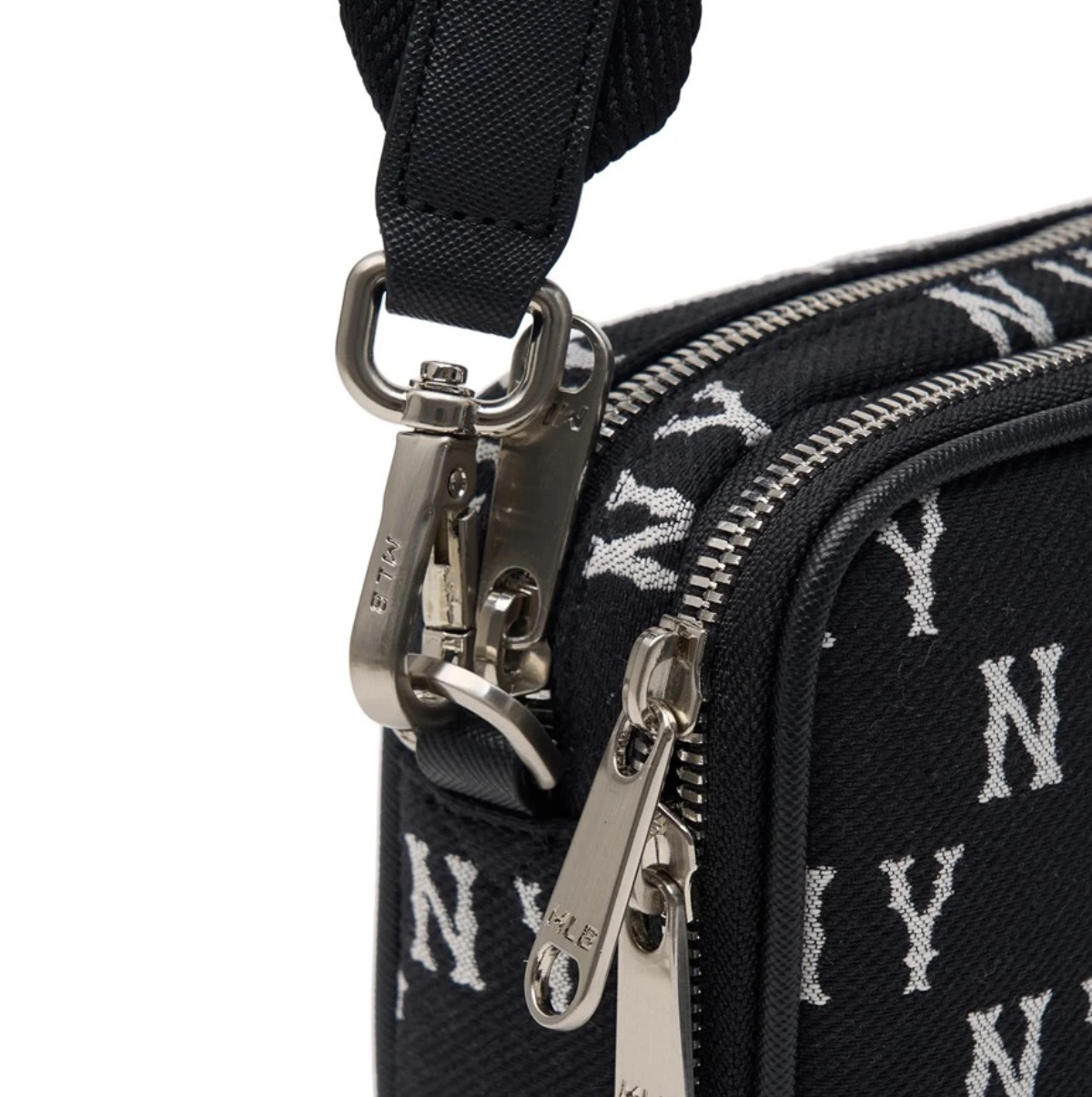 Túi MLB Monogram Jacquard Mini Cross Bag NY Black