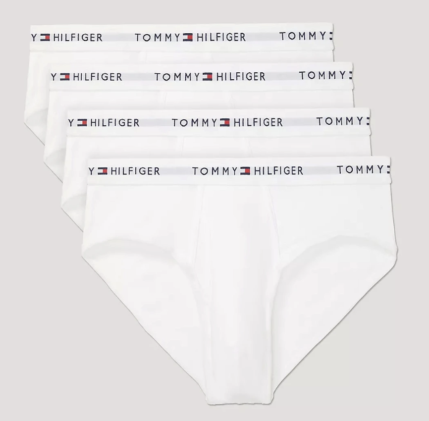 Set 4 Pack Tommy Hilfiger Brief White