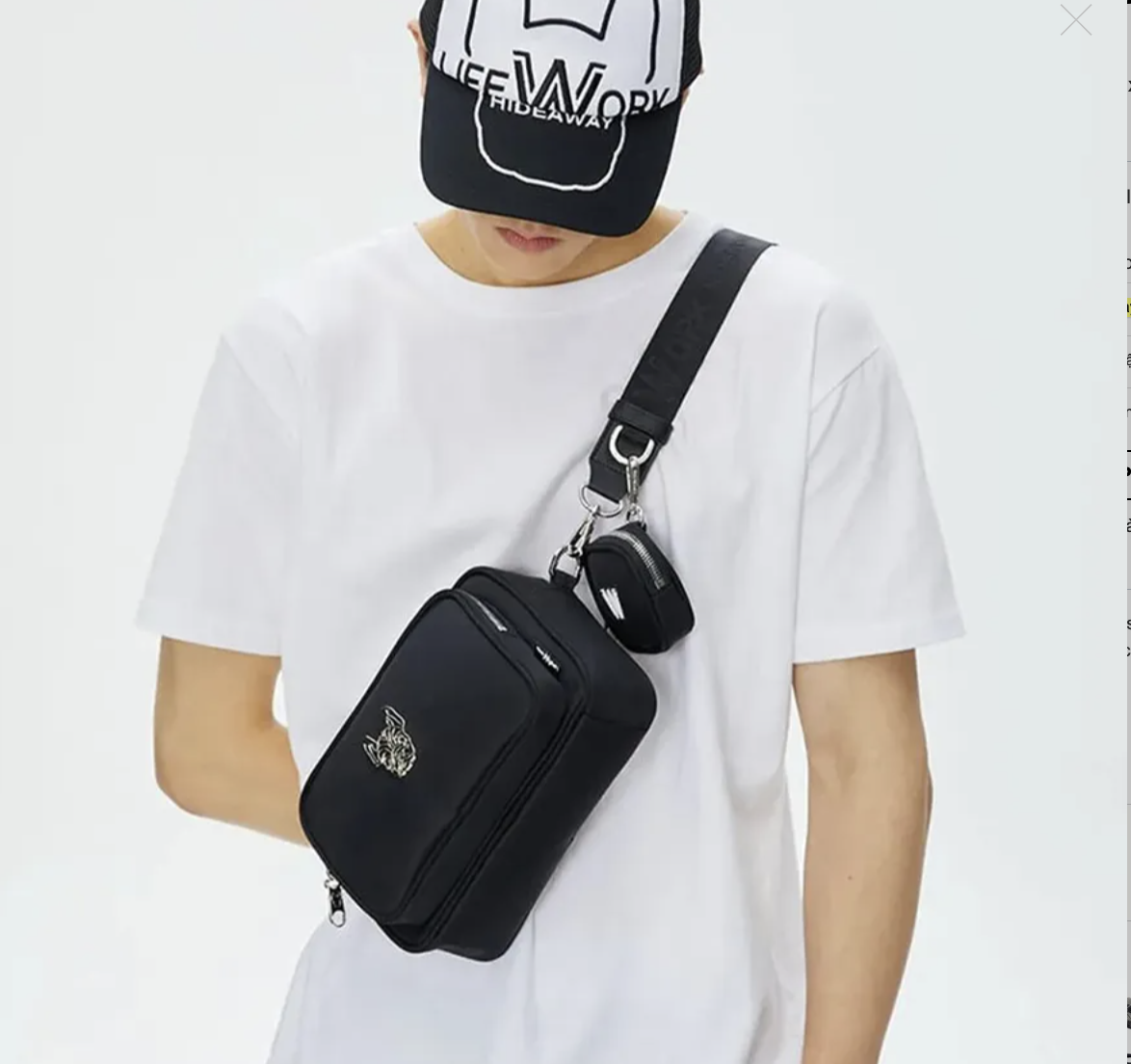Túi Đeo Chéo LifeWork màu Black