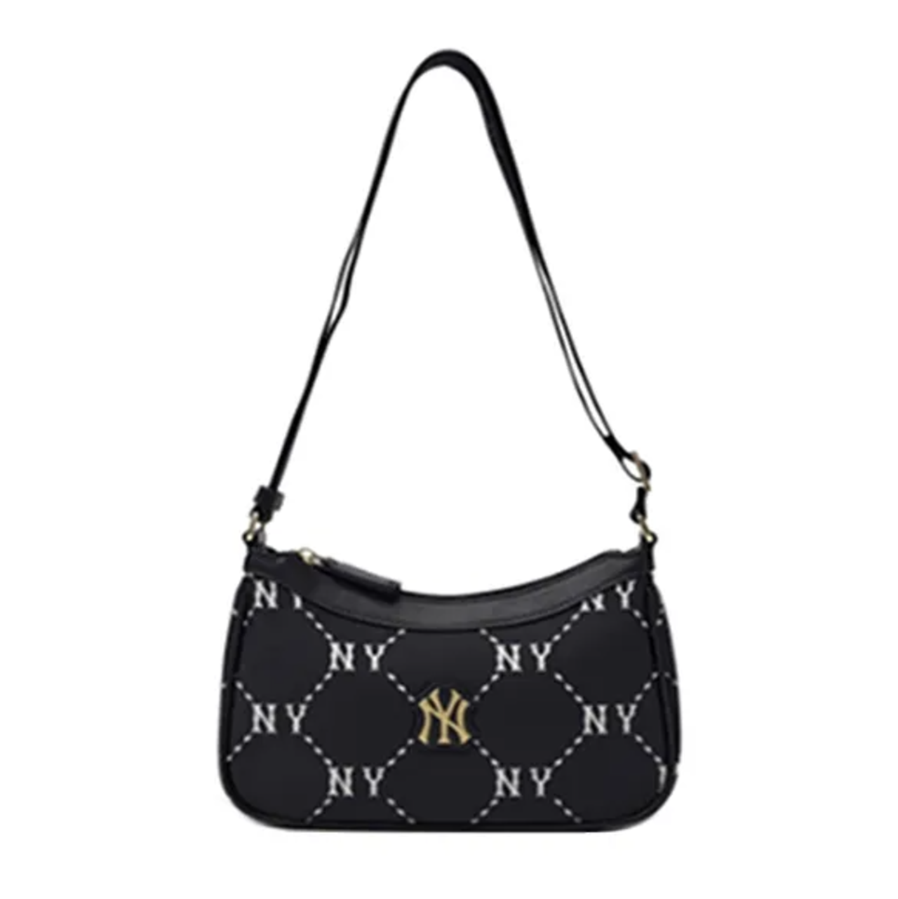 Túi Đeo Vai Nữ MLB Monogram NY Yankees Shoulder Bag 7ACRMD15N Màu Đen