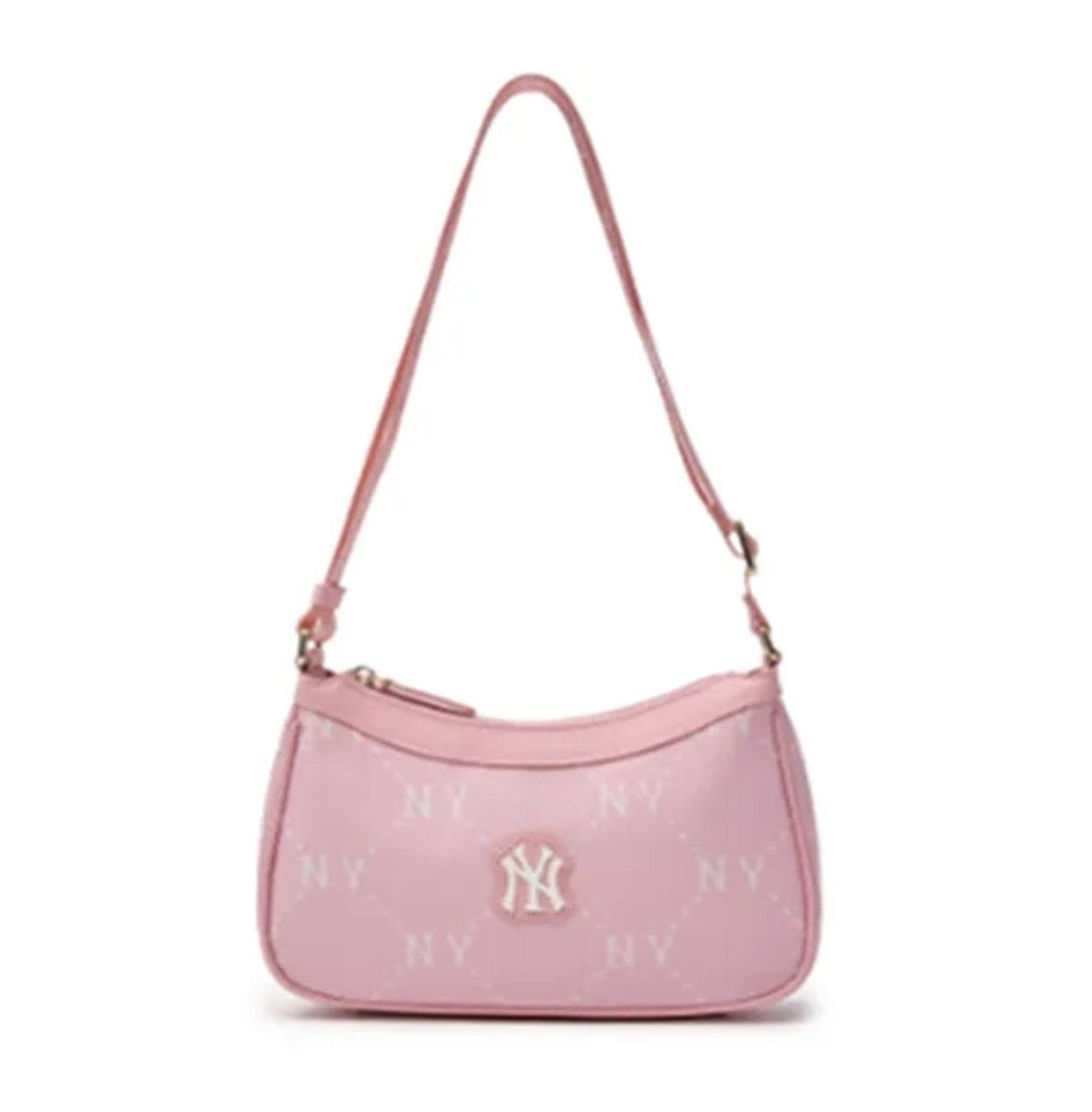 Túi Đeo Vai Nữ MLB Monogram NY Yankees Shoulder Bag 7ACRMD15N Màu Hồng