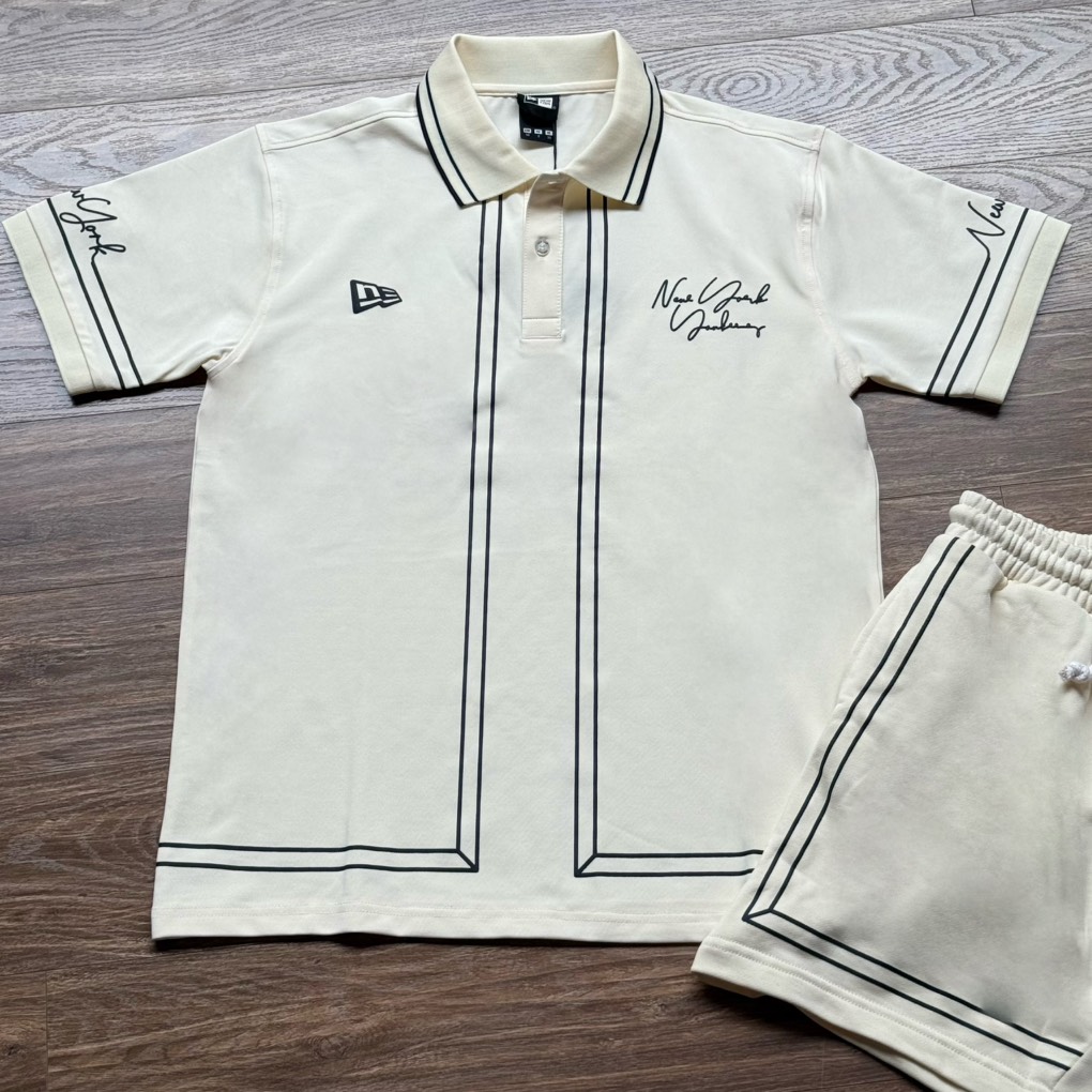 Set New Era Begie Viền Đen