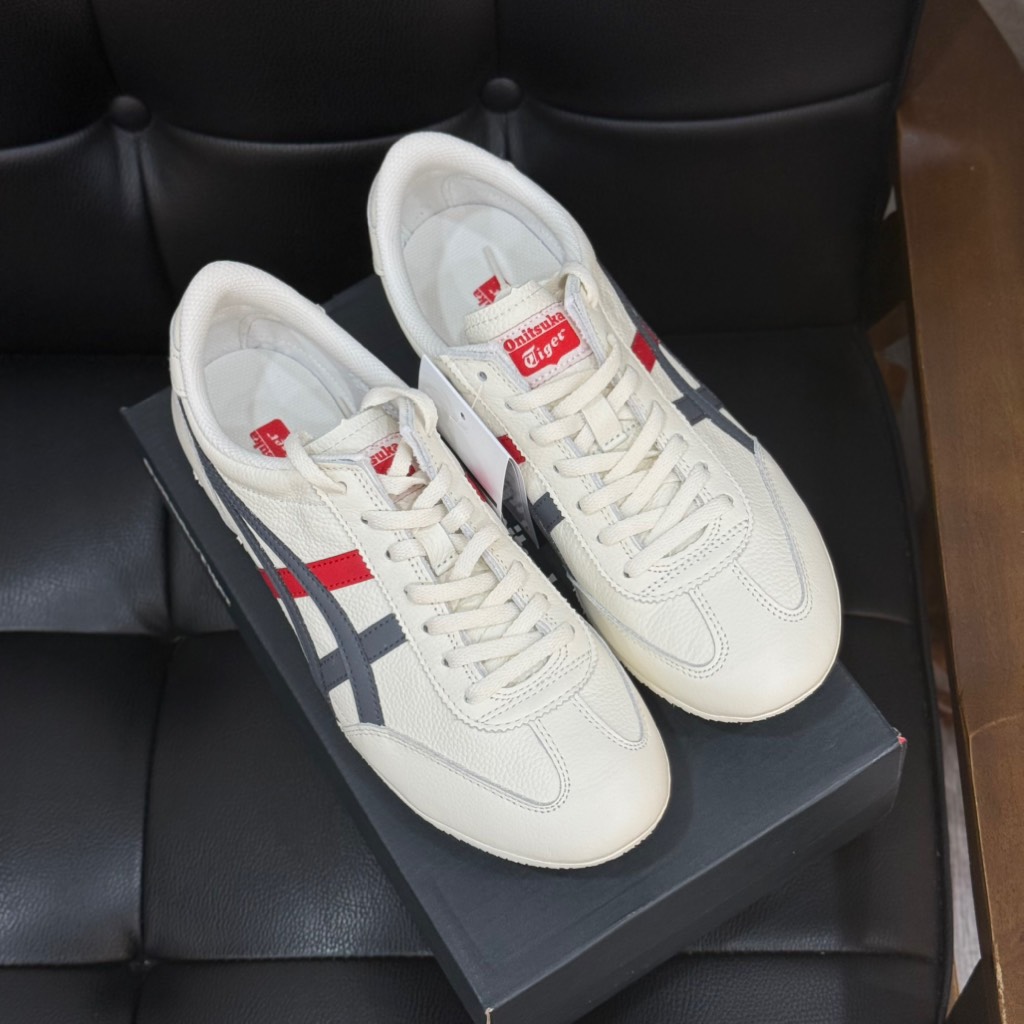 Giày Onitsuka Tiger Machu Racer 'Cream Black Red'
