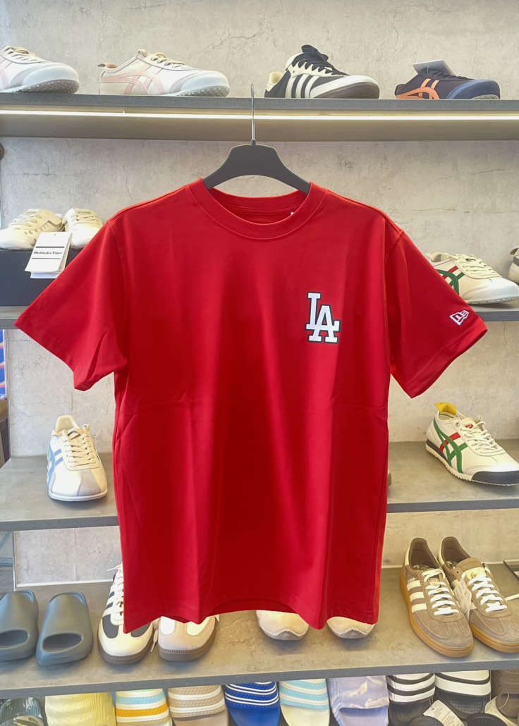 Áo New Era đỏ LA trắng