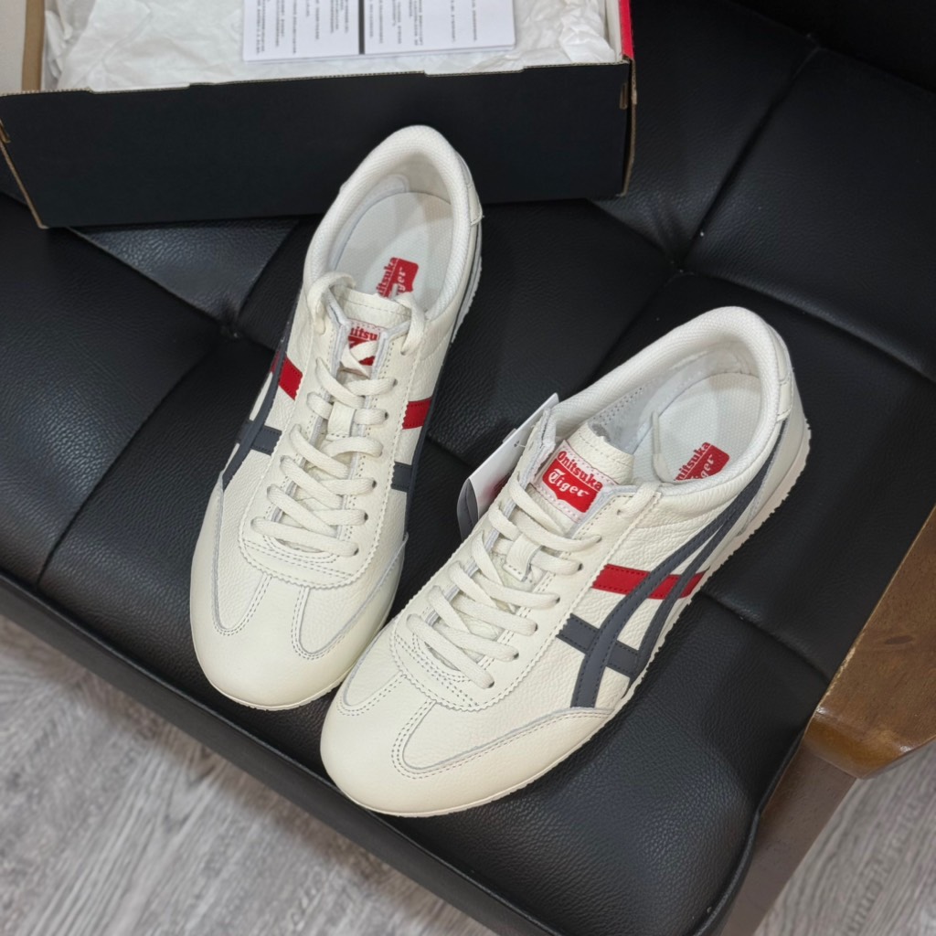 Giày Onitsuka Tiger Machu Racer 'Cream Black Red'