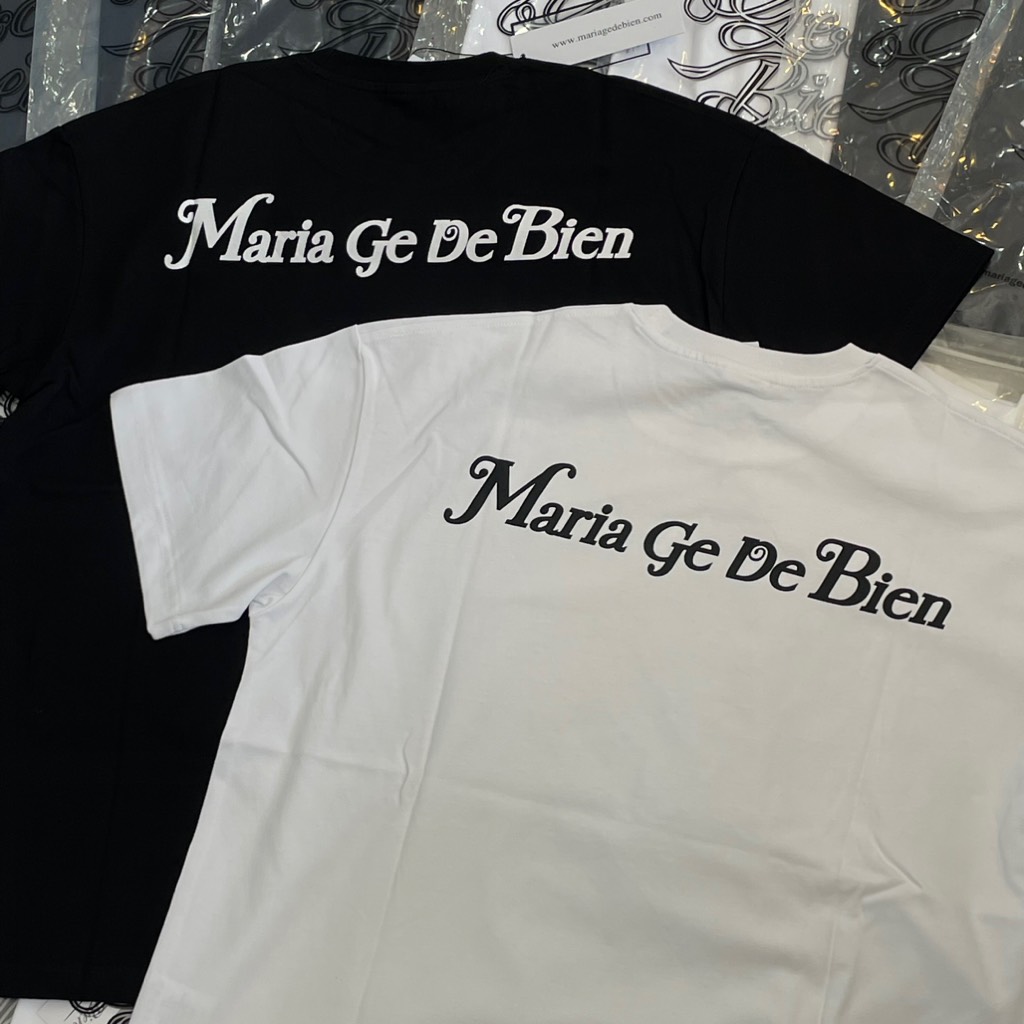 Áo Maria Ge De Bien Đen Chữ nhỏ