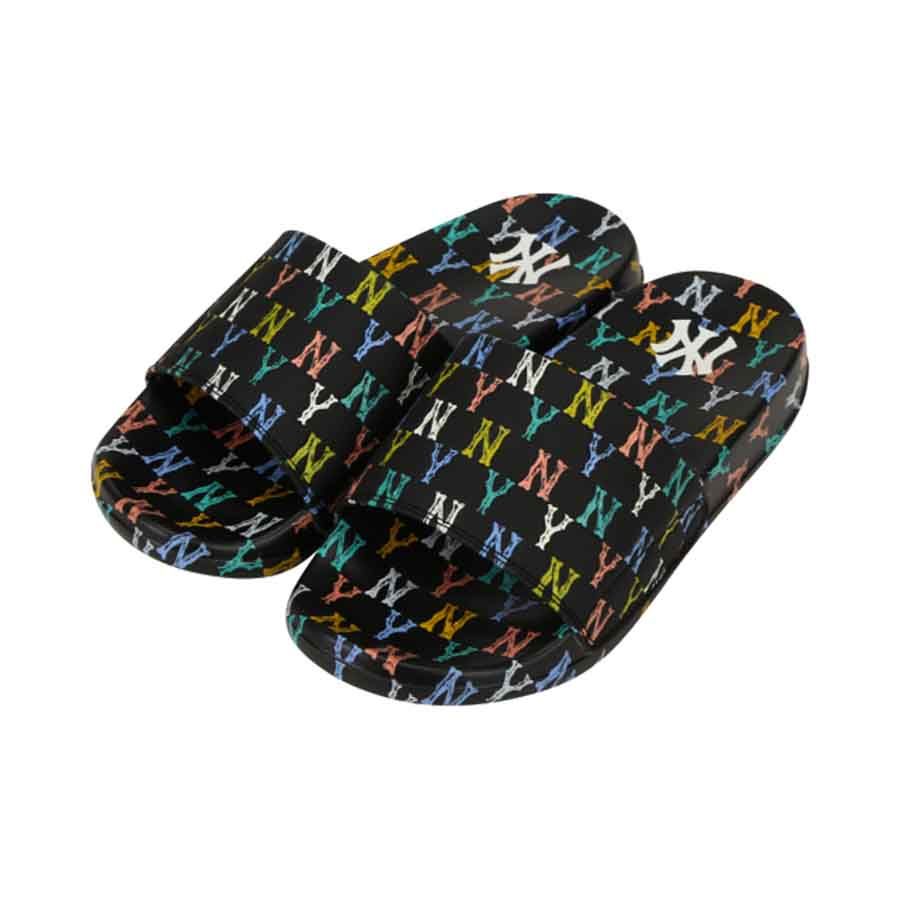 Dép MLB New Mound Monogram NY Black 32SHHM111 50L