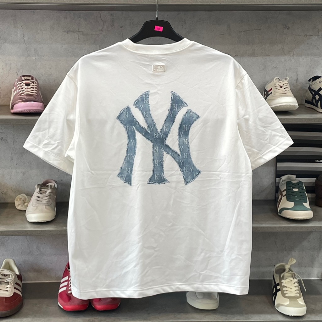 Áo MLB Trắng NY Jean