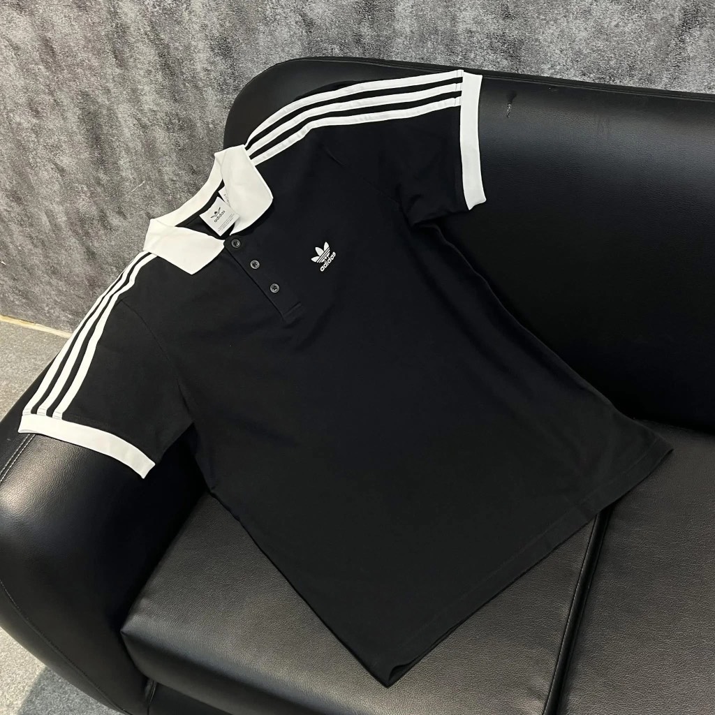 Áo Adidas Striple Polo Black