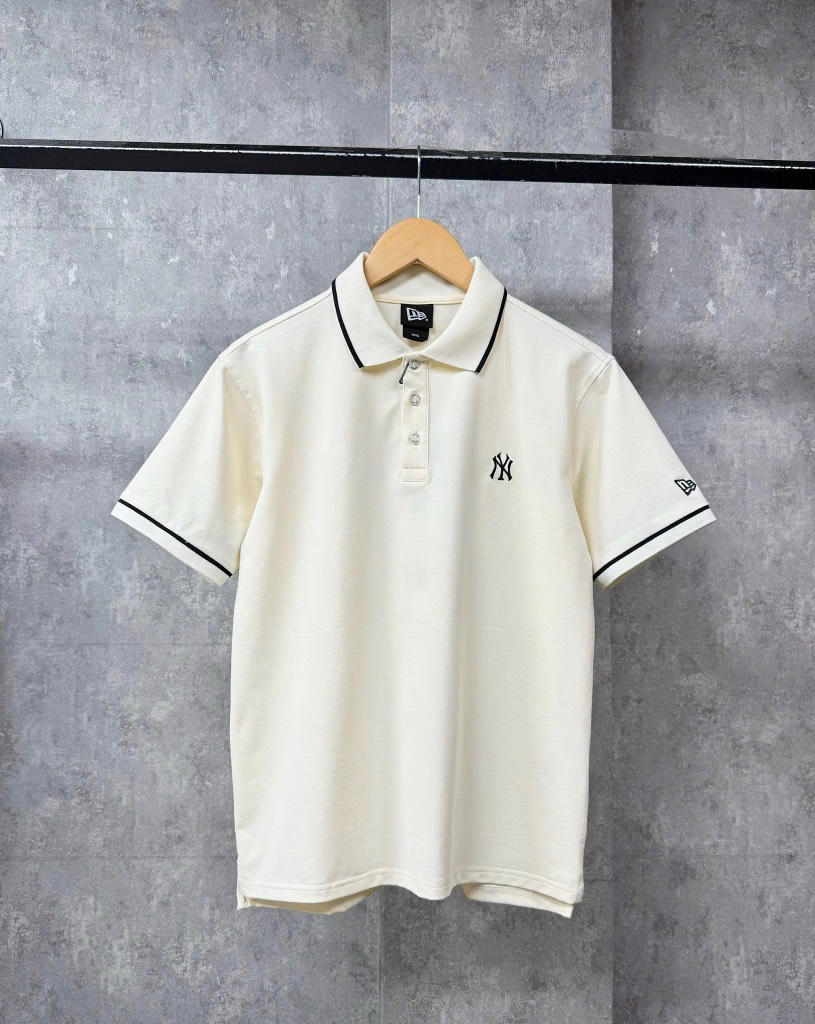 Áo New Era Polo Basic NY Logo Begie 13334574