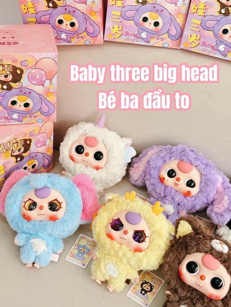 Móc khoá túi đeo Baby Three Đầu To