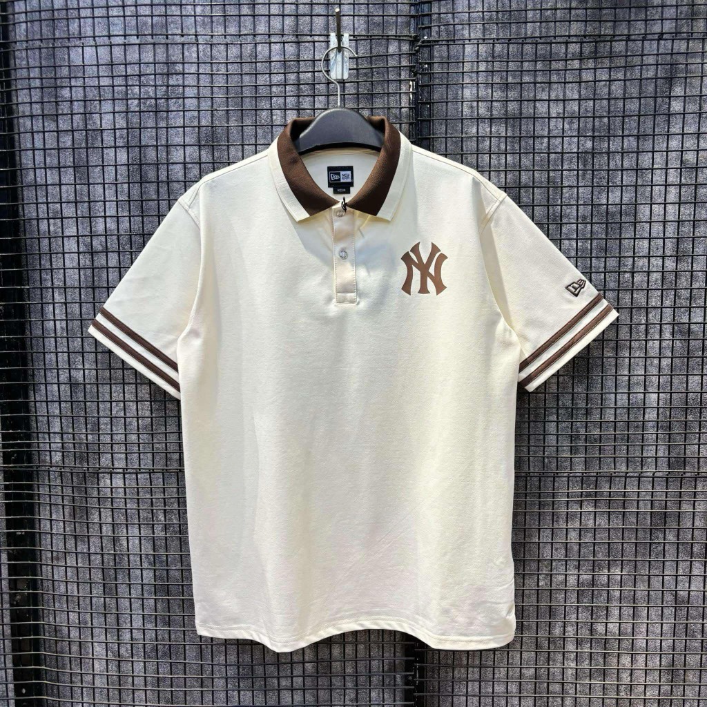 Áo Polo New Era Viền Nâu