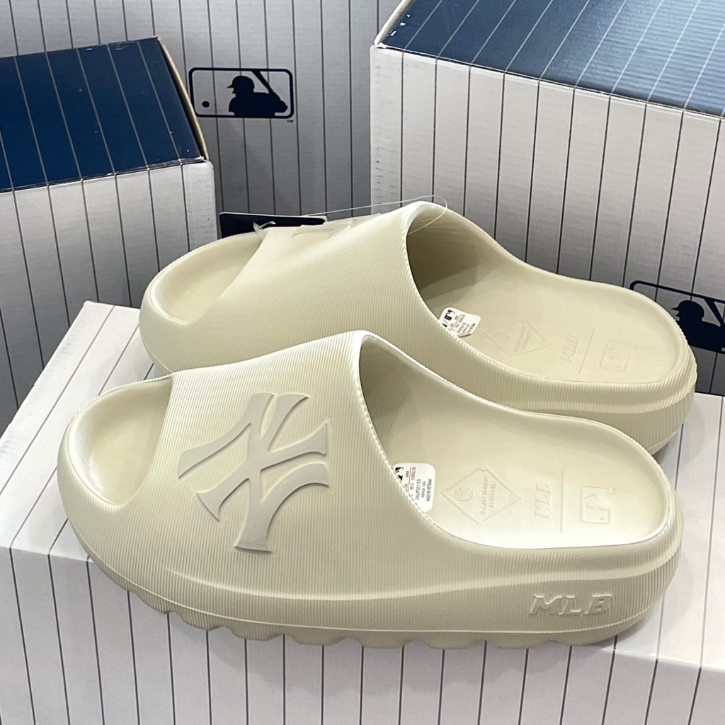 Dép MLB Skipper Slide White 3ALPS0153