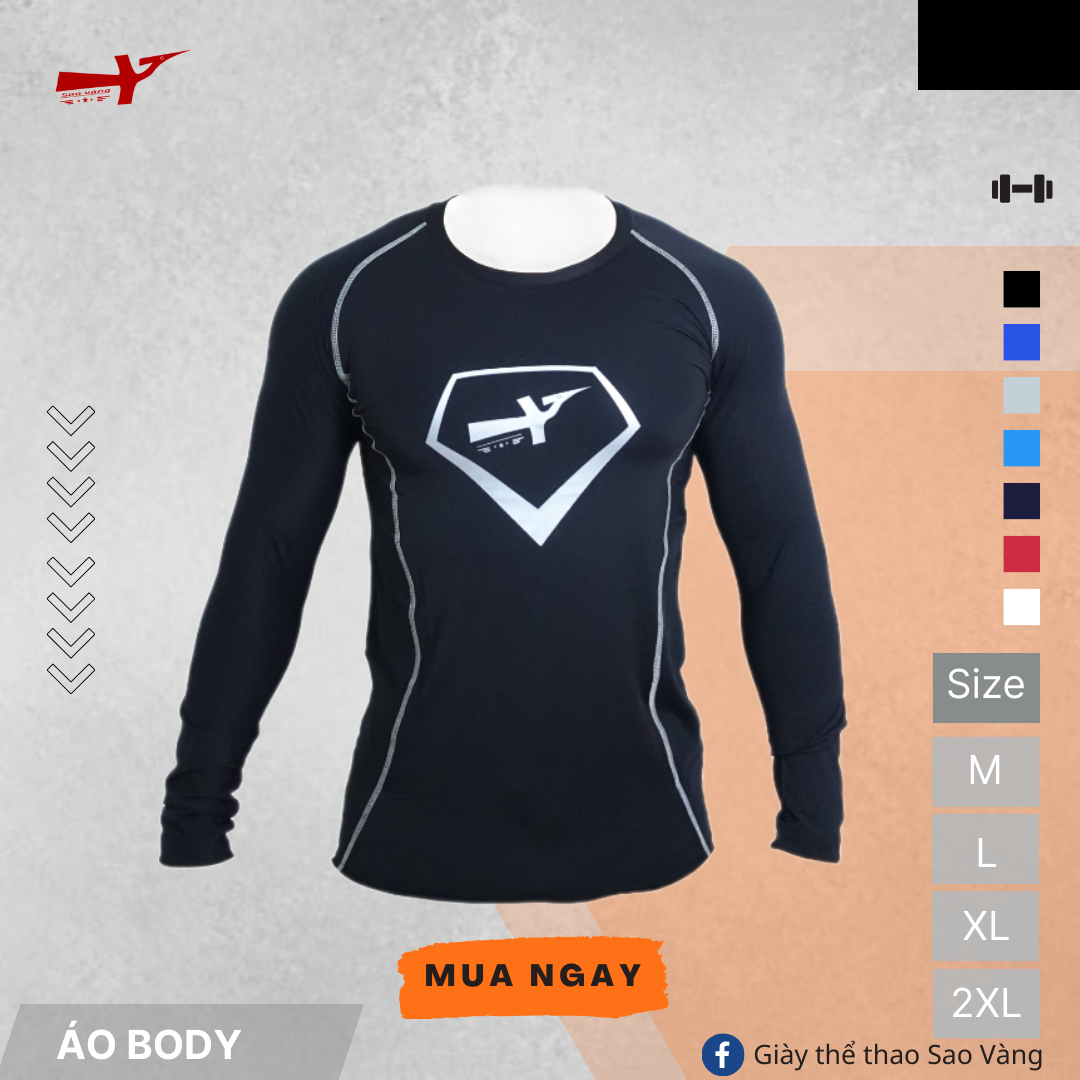 ÁO BODY GIỮ NHIỆT MÀU ĐEN