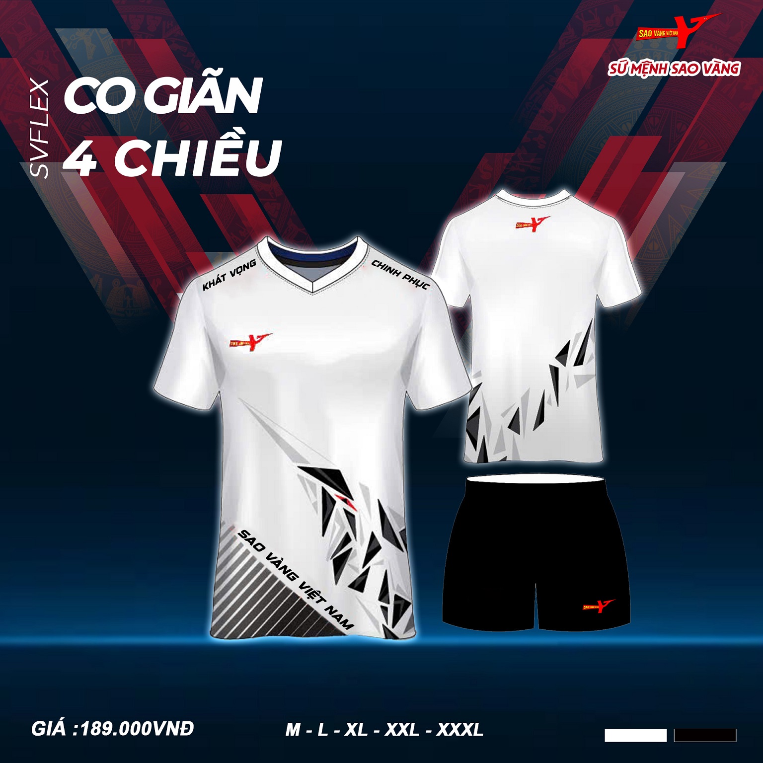 QUẦN ÁO THI ĐẤU SỨ MỆNH SAO VÀNG