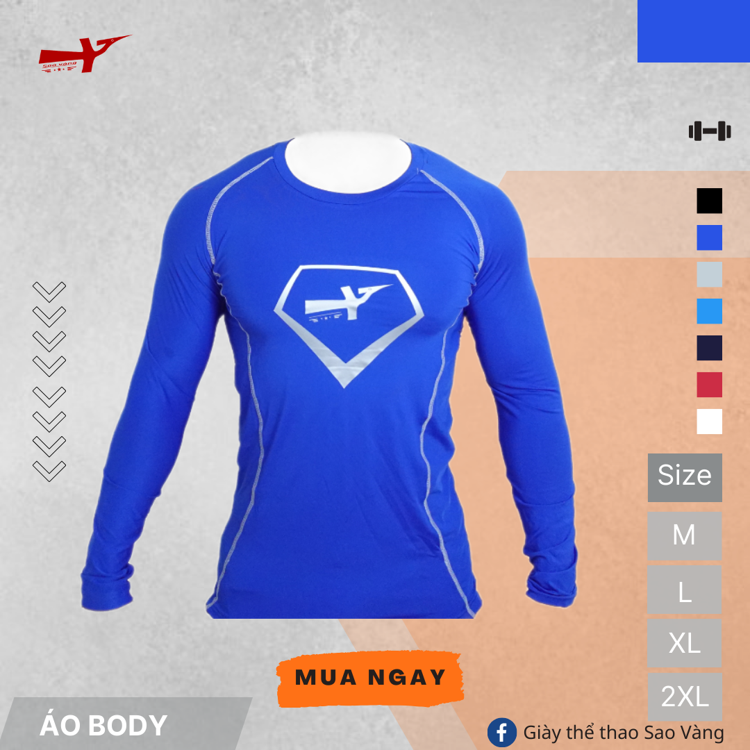 ÁO BODY GIỮ NHIỆT MÀU XANH DƯƠNG ĐẬM