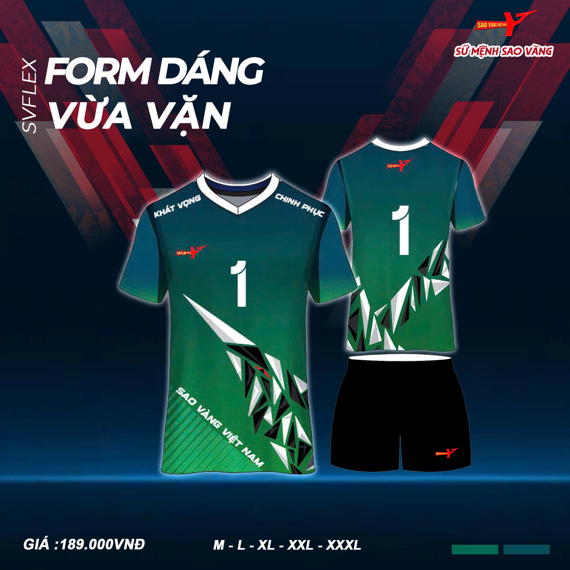 QUẦN ÁO THI ĐẤU SỨ MỆNH SAO VÀNG
