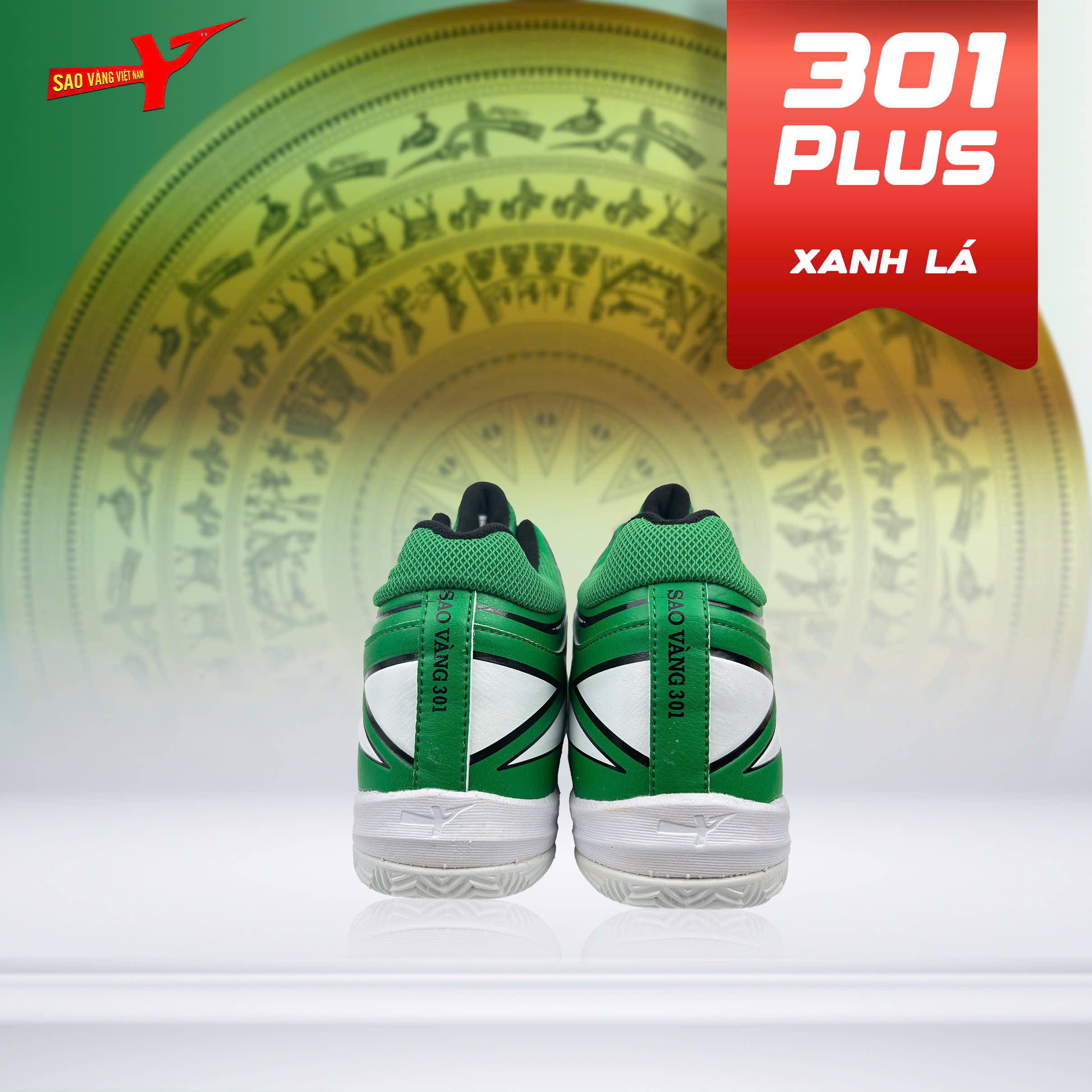 SAO VÀNG 301 PLUS XANH LÁ - FREESHIP VÀ TẶNG KÈM 1 ĐÔI TẤT, 1 ĐÔI LÓT, 1 ĐÔI DÂY