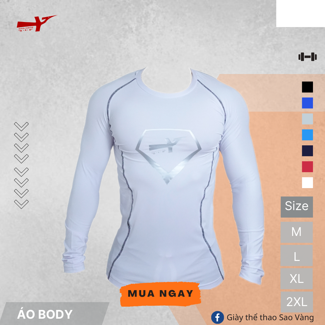 ÁO BODY GIỮ NHIỆT MÀU TRẮNG