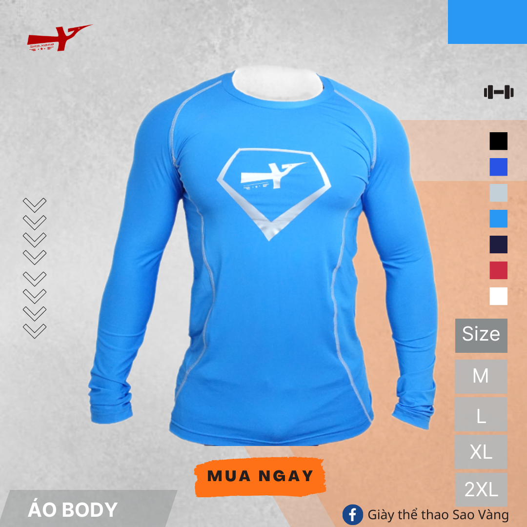 ÁO BODY GIỮ NHIỆT XANH DƯƠNG NHẠT