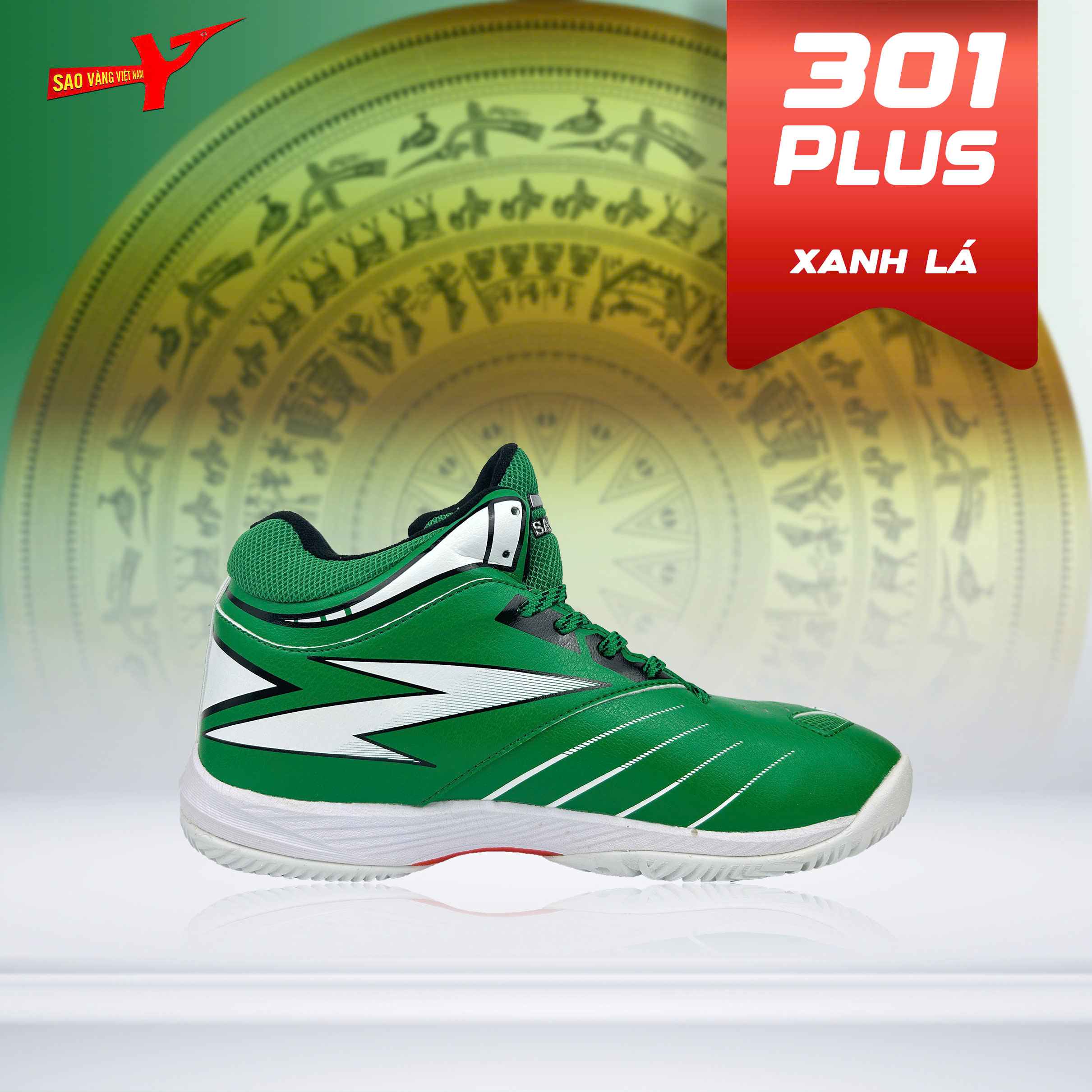 SAO VÀNG 301 PLUS XANH LÁ - FREESHIP VÀ TẶNG KÈM 1 ĐÔI TẤT, 1 ĐÔI LÓT, 1 ĐÔI DÂY