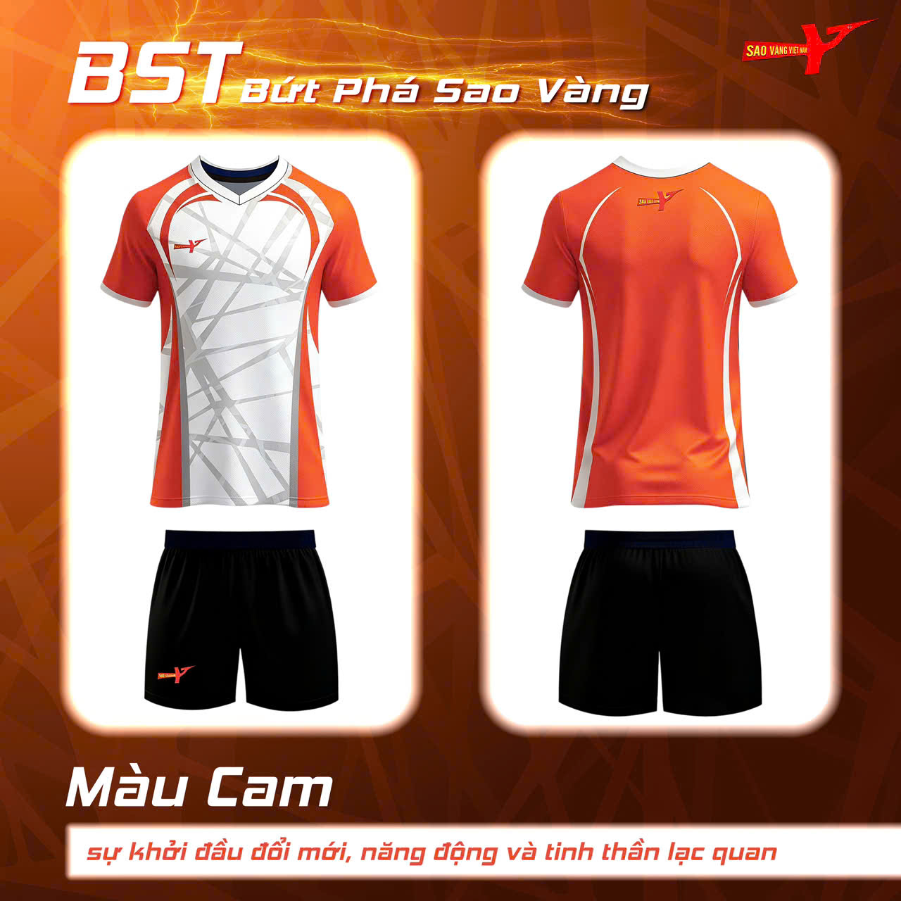 BỨT PHÁ SAO VÀNG - QUẦN ÁO BÓNG CHUYỀN