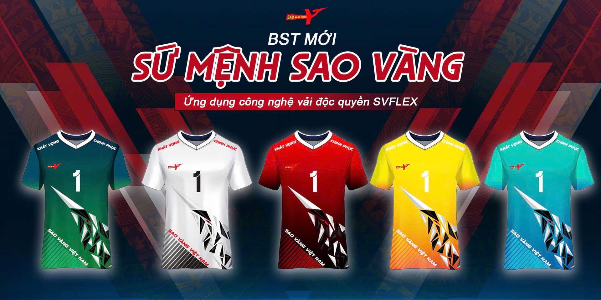 QUẦN ÁO THI ĐẤU SỨ MỆNH SAO VÀNG