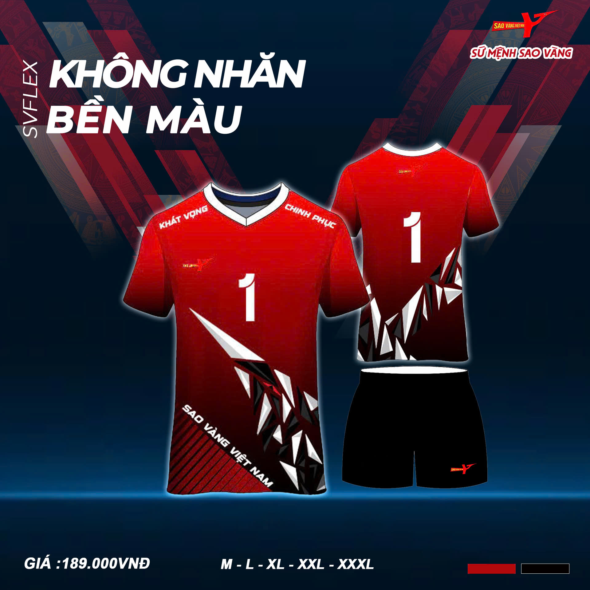 QUẦN ÁO THI ĐẤU SỨ MỆNH SAO VÀNG