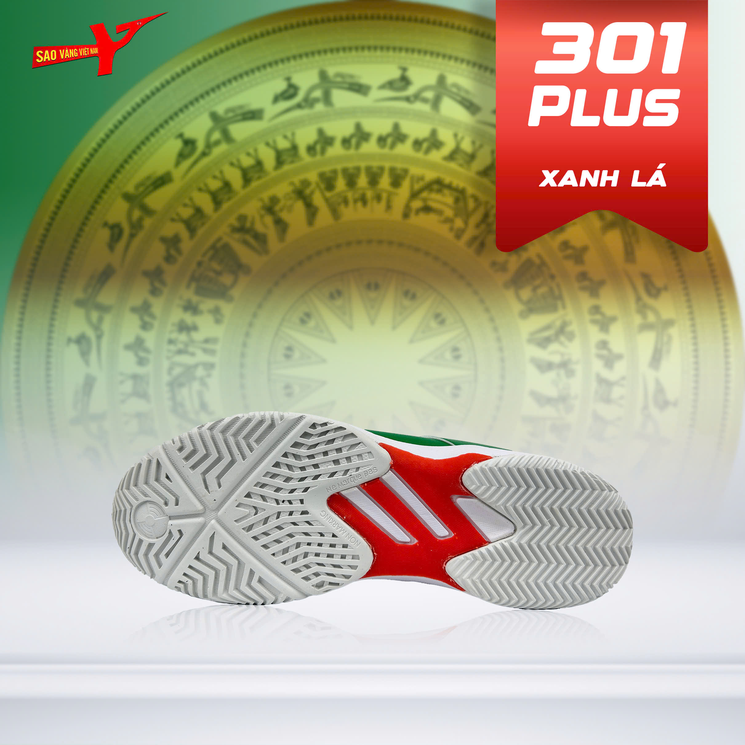 SAO VÀNG 301 PLUS XANH LÁ - FREESHIP VÀ TẶNG KÈM 1 ĐÔI TẤT, 1 ĐÔI LÓT, 1 ĐÔI DÂY