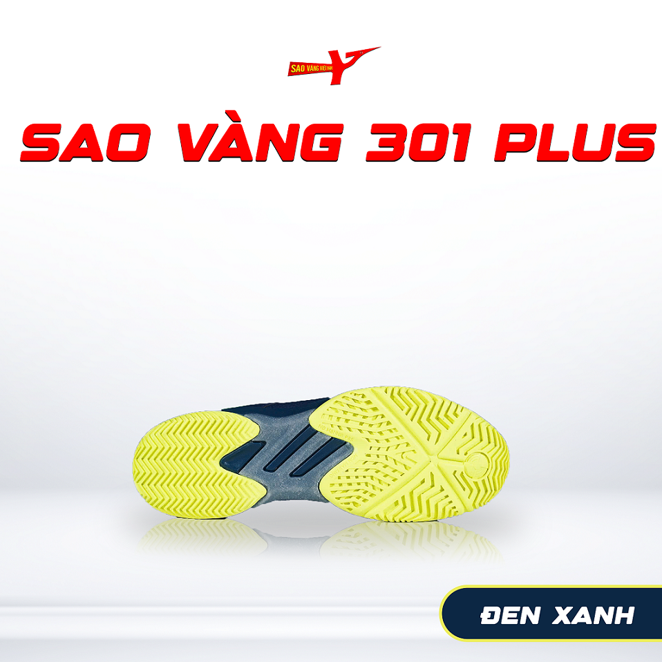 SAO VÀNG 301 PLUS ĐEN XANH - FREESHIP VÀ TẶNG KÈM 1 ĐÔI TẤT, 1 ĐÔI LÓT, 1 ĐÔI DÂY
