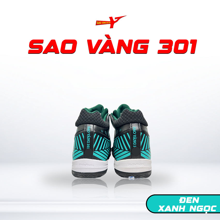 SAO VÀNG 301 ĐEN XANH NGỌC - FREESHIP VÀ TẶNG KÈM 1 ĐÔI TẤT, 1 ĐÔI LÓT, 1 ĐÔI DÂY
