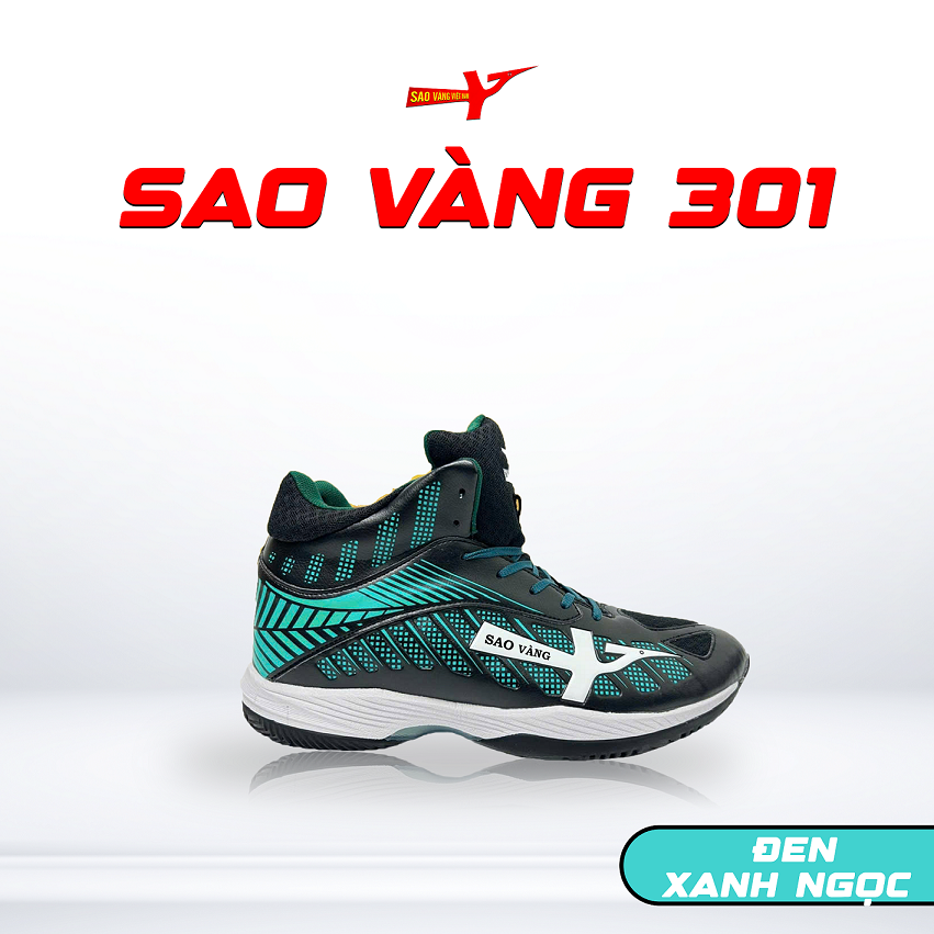 SAO VÀNG 301 ĐEN XANH NGỌC - FREESHIP VÀ TẶNG KÈM 1 ĐÔI TẤT, 1 ĐÔI LÓT, 1 ĐÔI DÂY