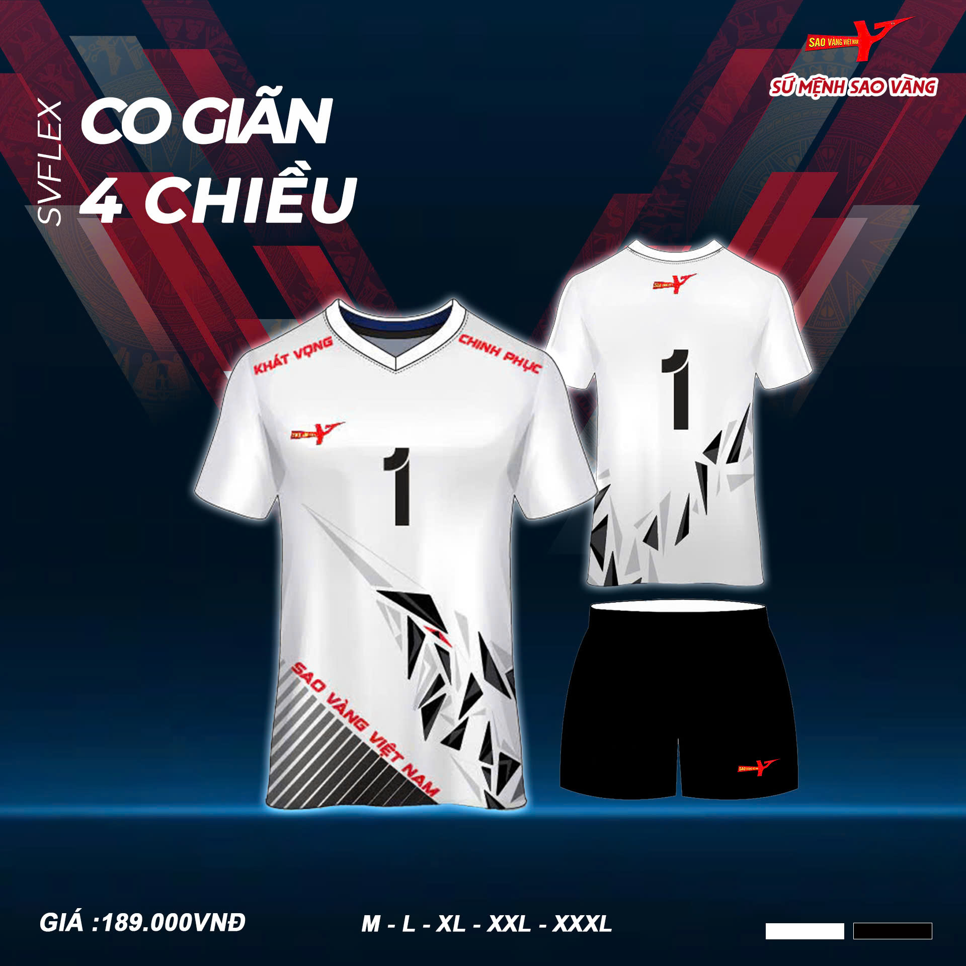 QUẦN ÁO THI ĐẤU SỨ MỆNH SAO VÀNG