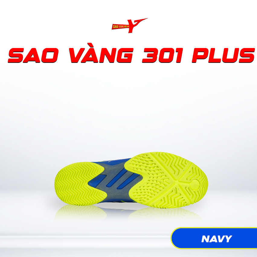SAO VÀNG 301 PLUS NAVY - FREESHIP VÀ TẶNG KÈM 1 ĐÔI TẤT, 1 ĐÔI LÓT, 1 ĐÔI DÂY
