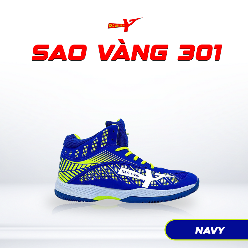 SAO VÀNG 301 NAVY - FREESHIP VÀ TẶNG KÈM 1 ĐÔI TẤT, 1 ĐÔI LÓT, 1 ĐÔI DÂY
