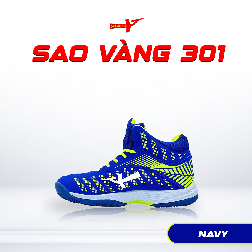 SAO VÀNG 301 NAVY - FREESHIP VÀ TẶNG KÈM 1 ĐÔI TẤT, 1 ĐÔI LÓT, 1 ĐÔI DÂY