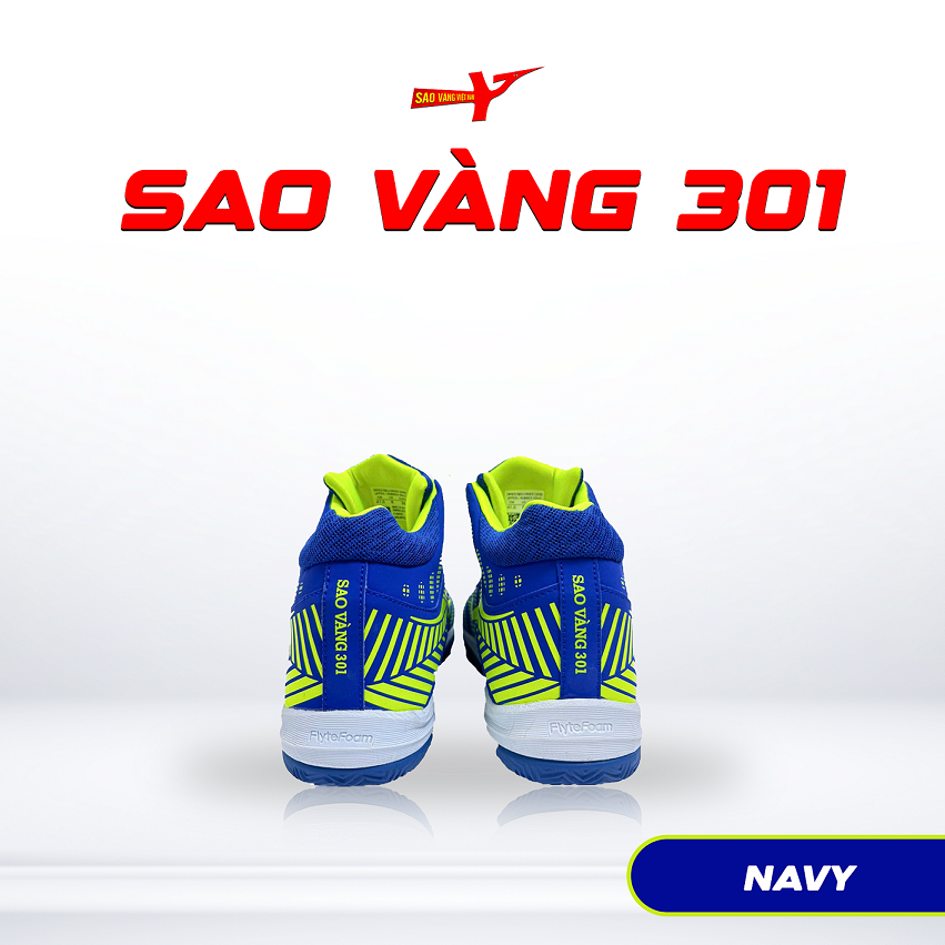 SAO VÀNG 301 NAVY - FREESHIP VÀ TẶNG KÈM 1 ĐÔI TẤT, 1 ĐÔI LÓT, 1 ĐÔI DÂY