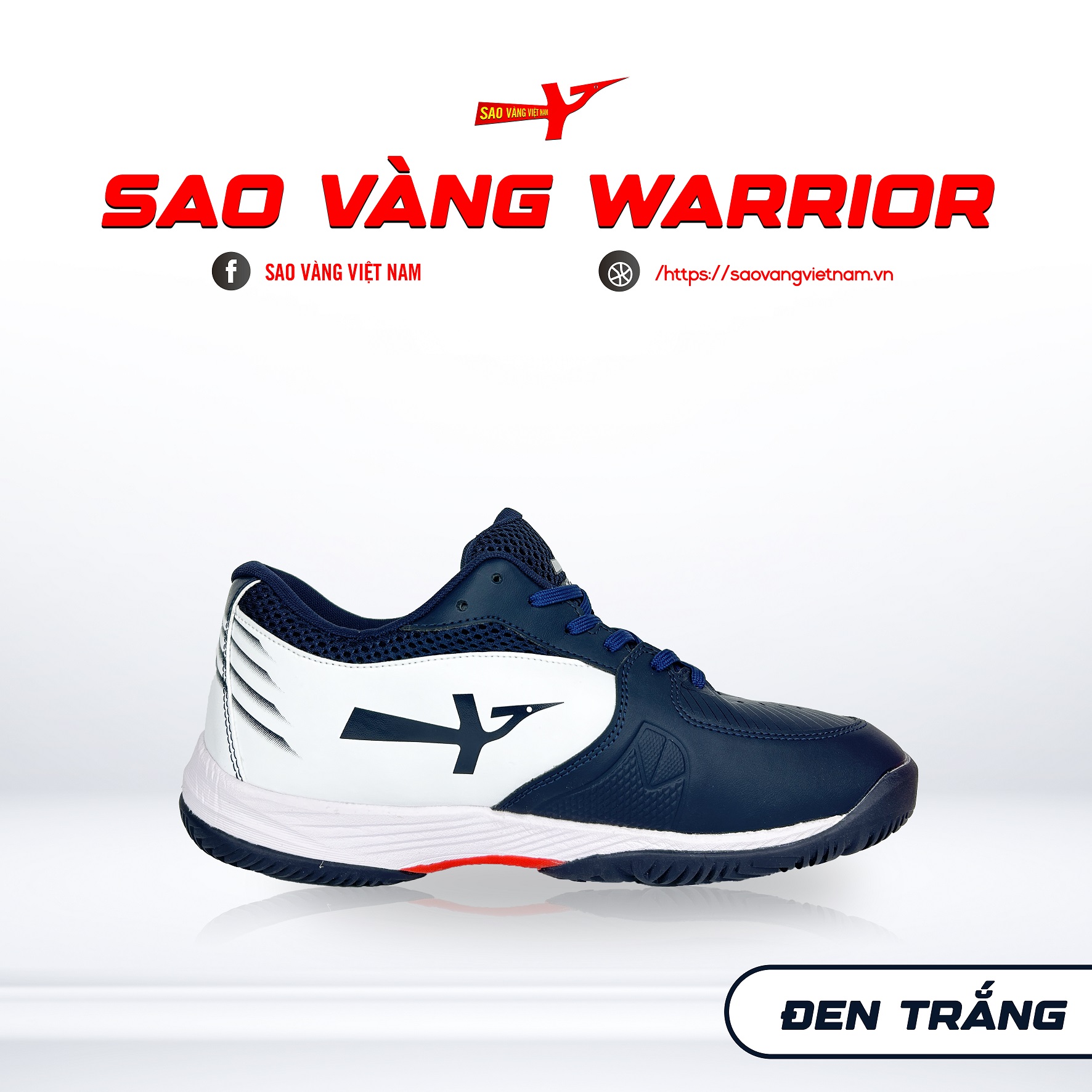 GIÀY SAO VÀNG WARRIOR ĐEN TRẮNG - FREESHIP VÀ TẶNG KÈM 1 ĐÔI TẤT