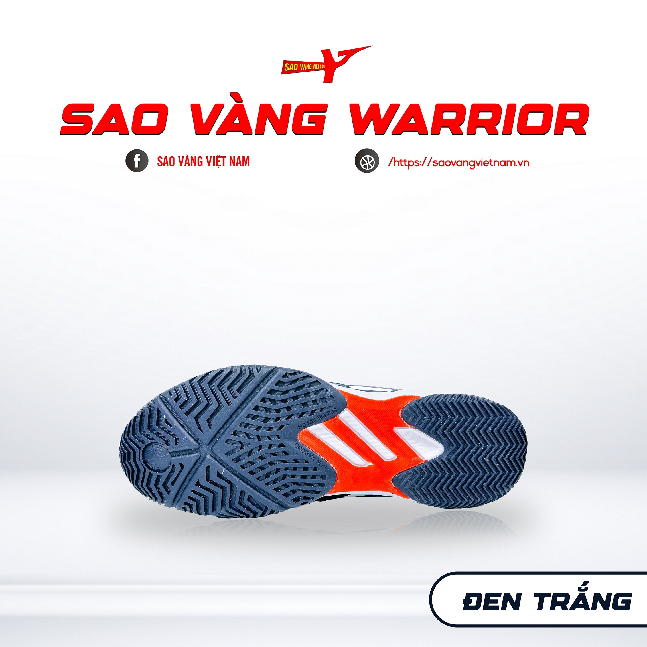 GIÀY SAO VÀNG WARRIOR ĐEN TRẮNG - FREESHIP VÀ TẶNG KÈM 1 ĐÔI TẤT