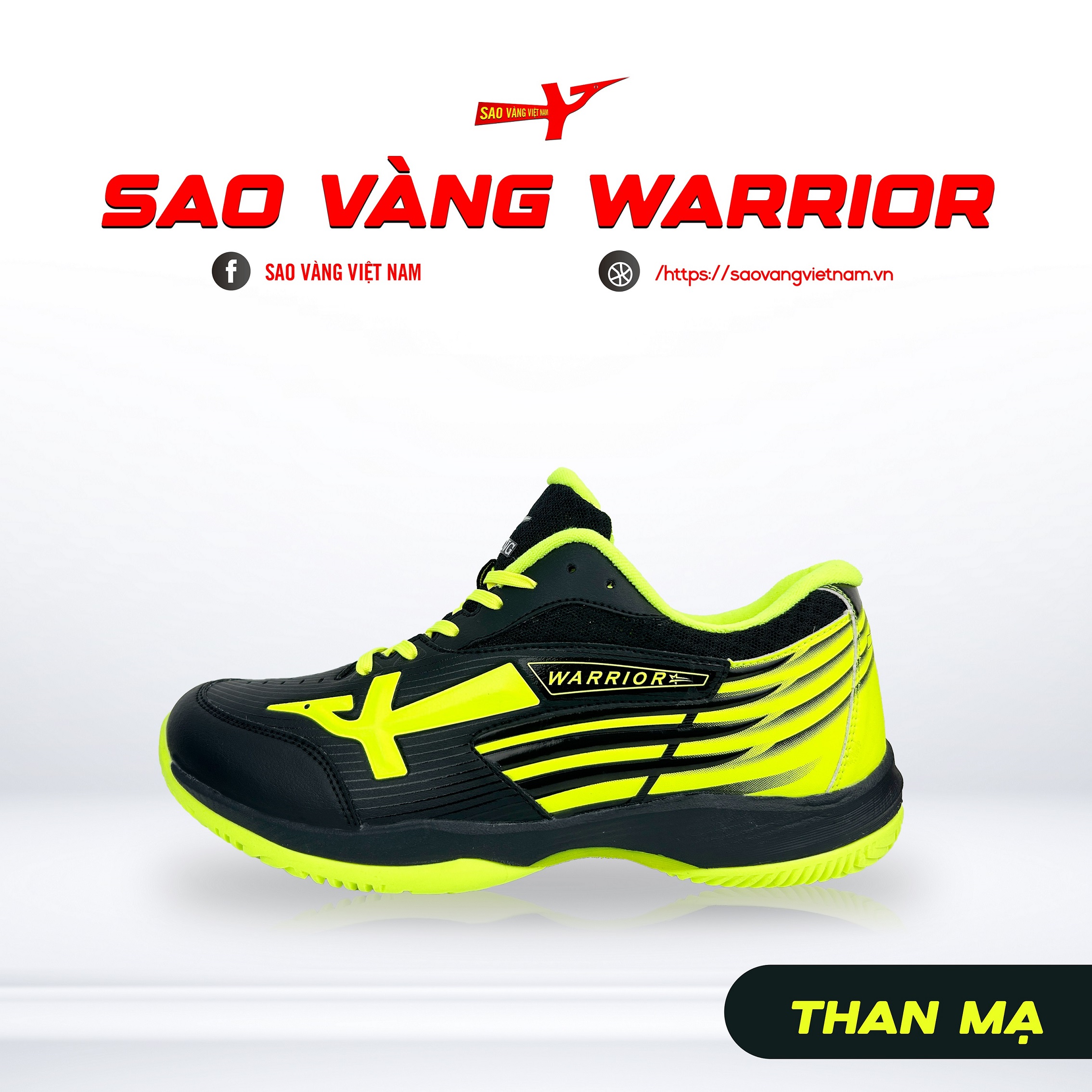 GIÀY SAO VÀNG WARRIOR THAN MẠ - FREESHIP VÀ TẶNG KÈM 1 ĐÔI TẤT, 1 ĐÔI LÓT, 1 ĐÔI DÂY