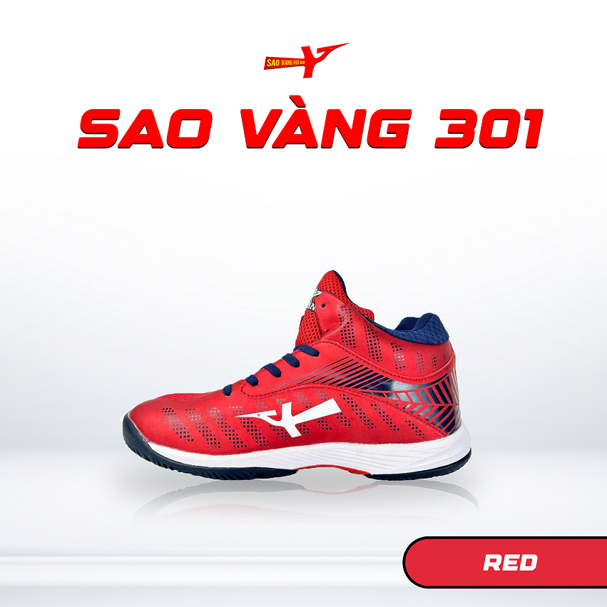 SAO VÀNG 301 RED - FREESHIP VÀ TẶNG KÈM 1 ĐÔI TẤT, 1 ĐÔI LÓT, 1 ĐÔI DÂY