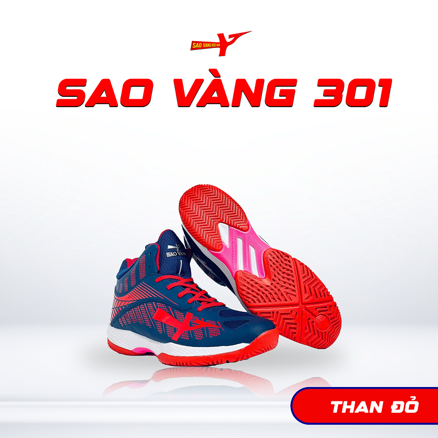 SAO VÀNG 301 THAN ĐỎ - FREESHIP VÀ TẶNG KÈM 1 ĐÔI TẤT, 1 ĐÔI LÓT, 1 ĐÔI DÂY