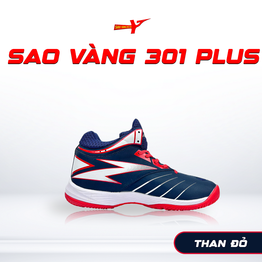 SAO VÀNG 301 PLUS THAN ĐỎ - FREESHIP VÀ TẶNG KÈM 1 ĐÔI TẤT, 1 ĐÔI LÓT, 1 ĐÔI DÂY