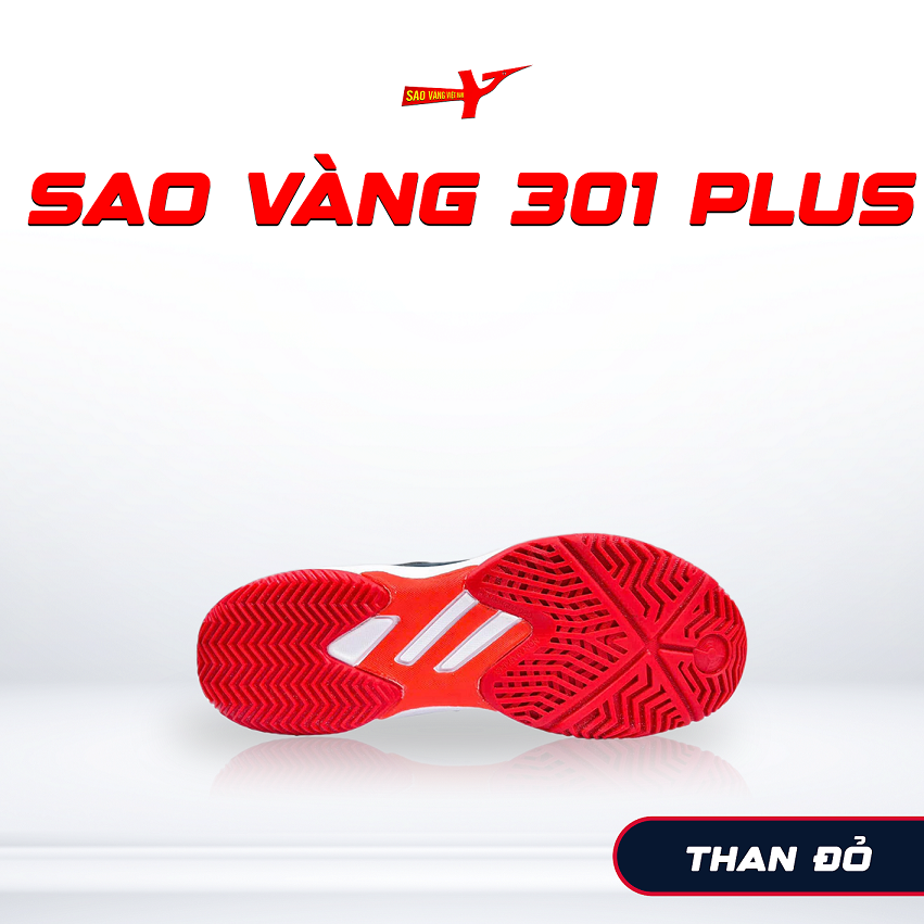 SAO VÀNG 301 PLUS THAN ĐỎ - FREESHIP VÀ TẶNG KÈM 1 ĐÔI TẤT, 1 ĐÔI LÓT, 1 ĐÔI DÂY