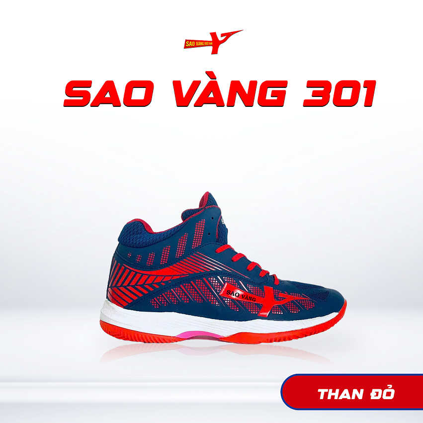 SAO VÀNG 301 THAN ĐỎ - FREESHIP VÀ TẶNG KÈM 1 ĐÔI TẤT, 1 ĐÔI LÓT, 1 ĐÔI DÂY