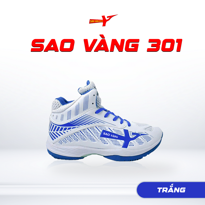 SAO VÀNG 301 TRẮNG MÂY BAY - FREESHIP VÀ TẶNG KÈM 1 ĐÔI TẤT, 1 ĐÔI LÓT, 1 ĐÔI DÂY