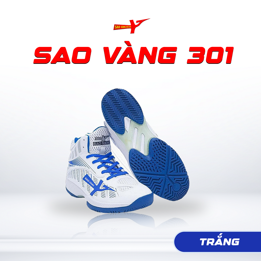 SAO VÀNG 301 TRẮNG MÂY BAY - FREESHIP VÀ TẶNG KÈM 1 ĐÔI TẤT, 1 ĐÔI LÓT, 1 ĐÔI DÂY